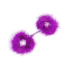 Secret Play Menottes Boa Feather Violet
